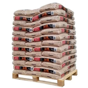 Pellets de madera de excelente calidad (975 kg) | DIN+/EN+ A1 – Ultra limpios